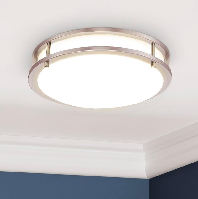 Maxxima 14 in. LED Flush Mount Ceiling Light Fixture, 2100 Lumens, 5 CCT 2700K/3000K/3500K/4000K/5000K, Dimmable