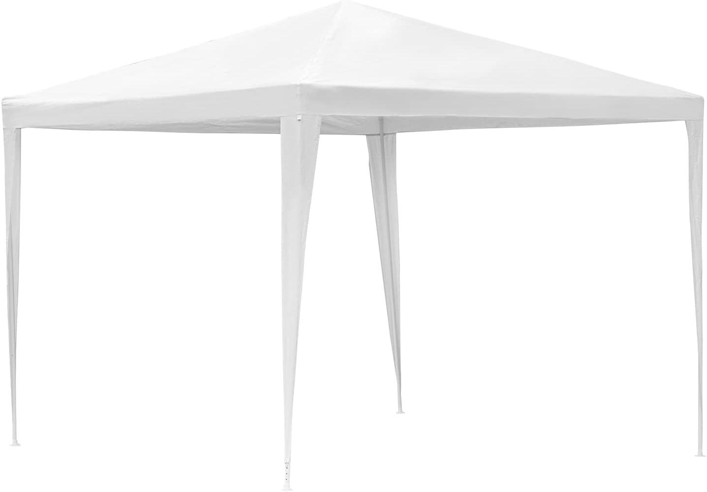 White 10x10 Waterproof Outdoor Canopy Tent with Stainless Steel Frame