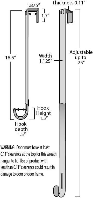 Adjustable Length Wreath Hanger