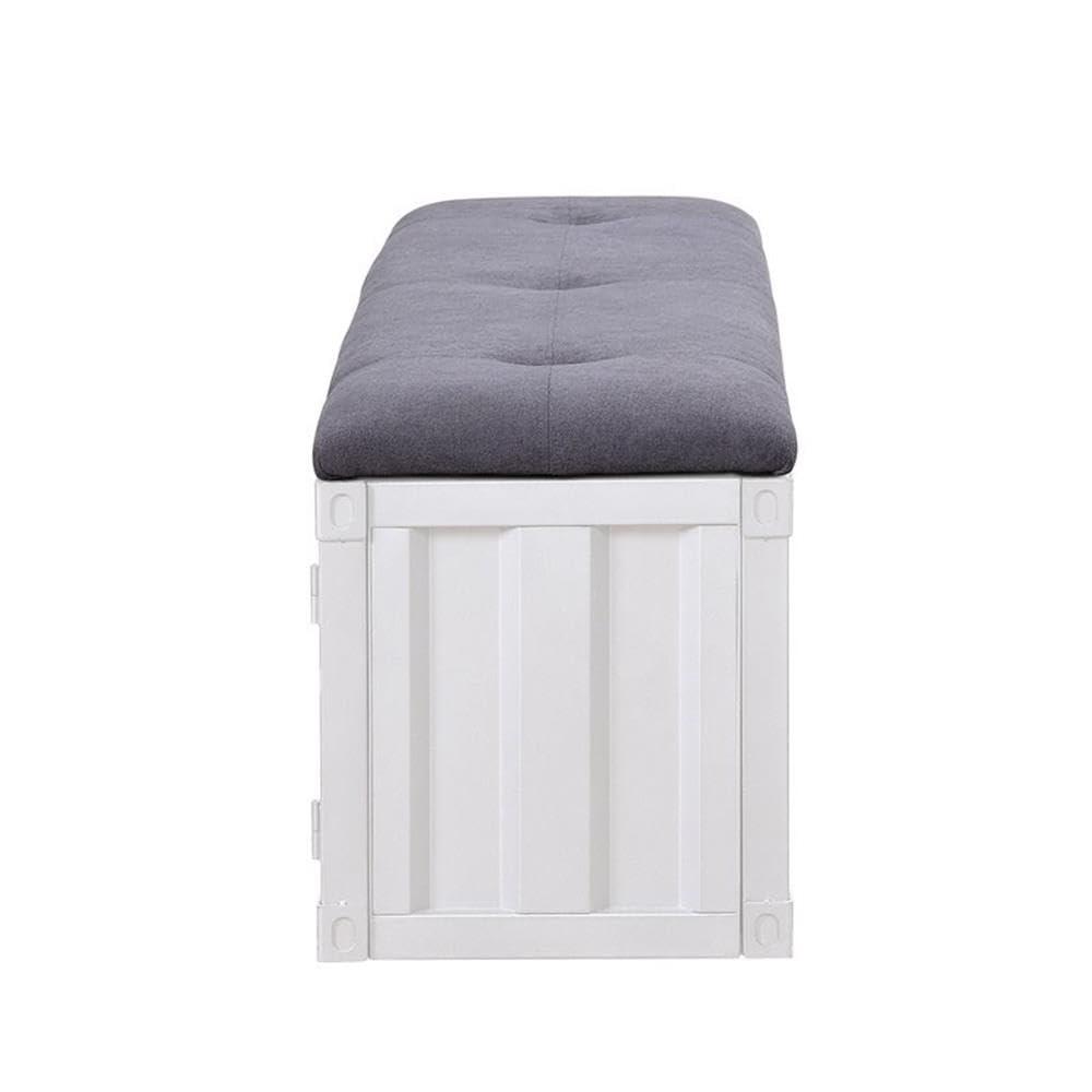 Acme Cargo Fabric Upholstered Storage Bench
