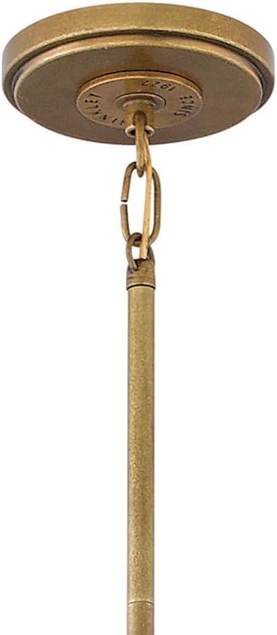3 Light Large Drum Chandelier In Traditional-Rustic-Industrial Style 19.5 Inches Wide By 25 Inches High-Rustic Brass Finish Hinkley Lighting 3395Rs