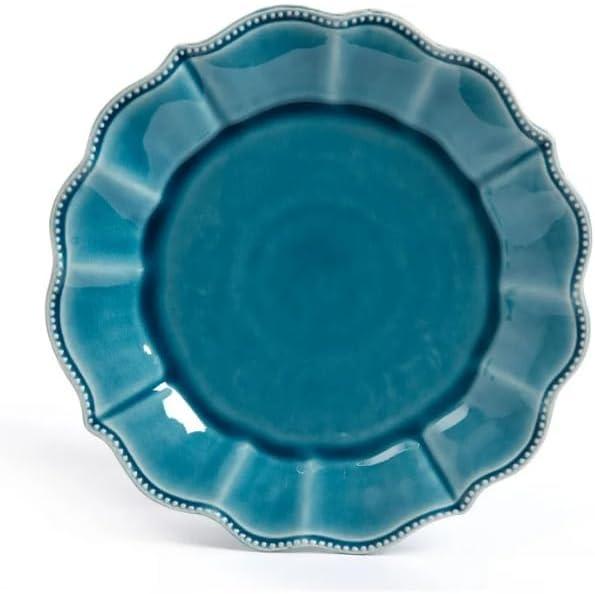 The Pioneer Woman Paige 12-Piece Dinnerware Set, Denim