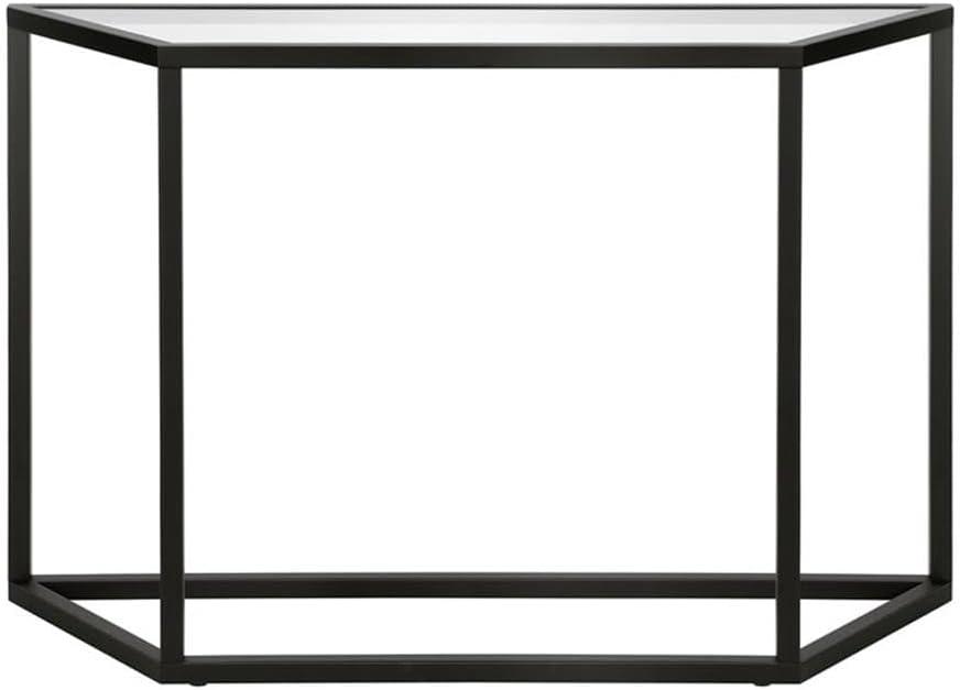 Evelyn&Zoe Levi 44" Wide Trapezoid Console Table, Blackened Bronze