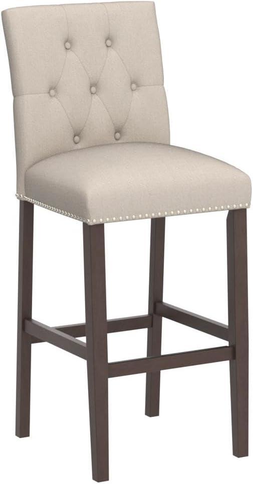 McLoud Upholstered Counter Stool with Solid Wood Frame