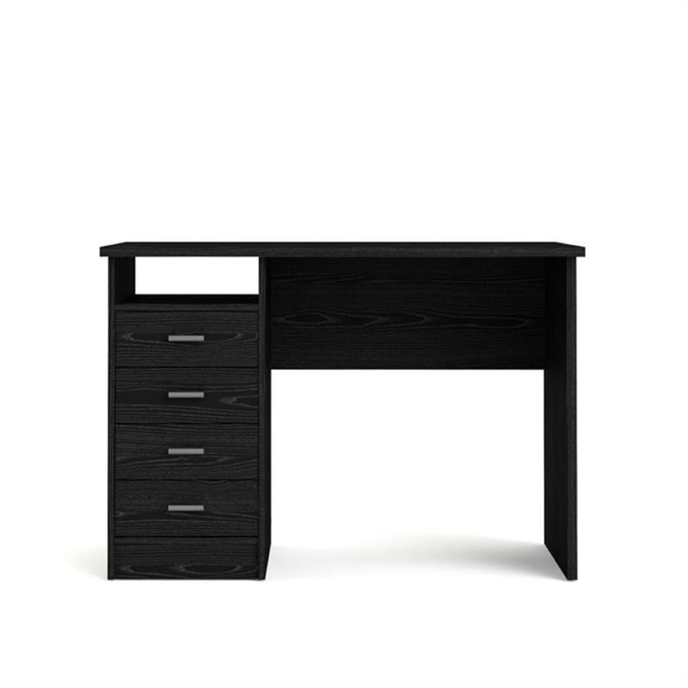 Tvilum,Desk with 4 Drawers Black Woodgrain