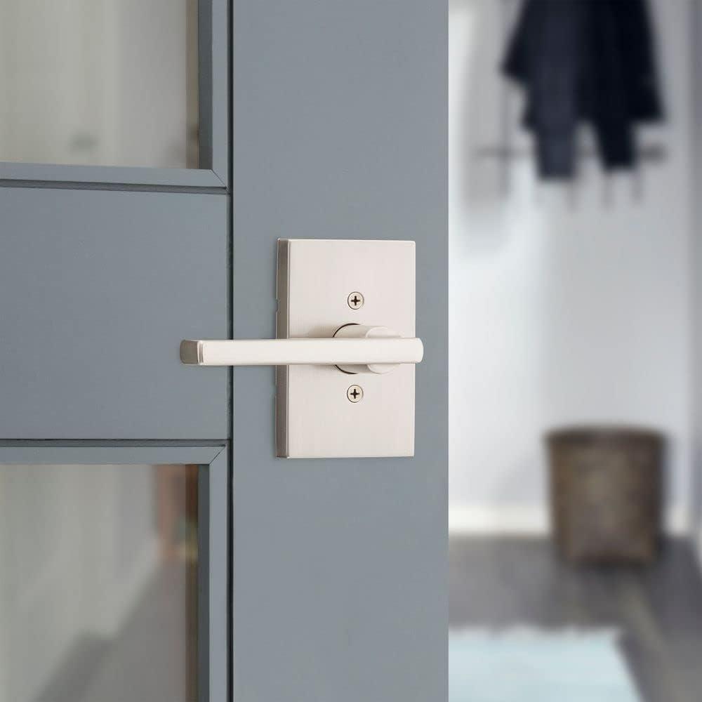 Satin Nickel Contemporary Passage Door Lever