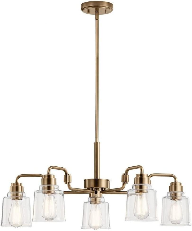 Kichler Lighting Aivian 5 - Light Chandelier in  Weathered Brass