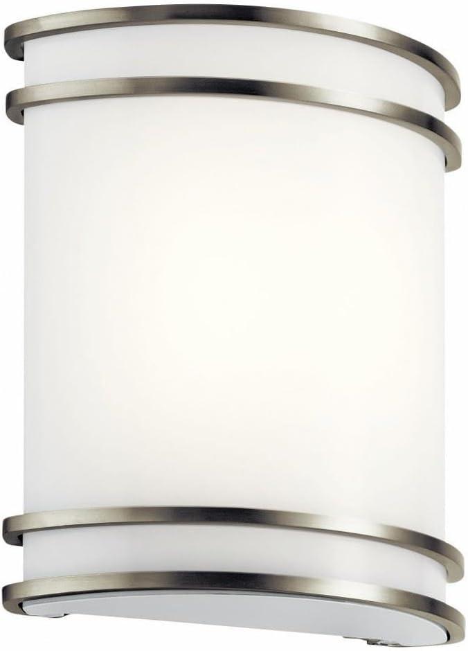 11319NILED-Kichler Lighting-1 Light Wall Sconce - with Utilitarian inspirations - 10.75 inches tall by 9.5 inches wide-Brushed Nickel Finish