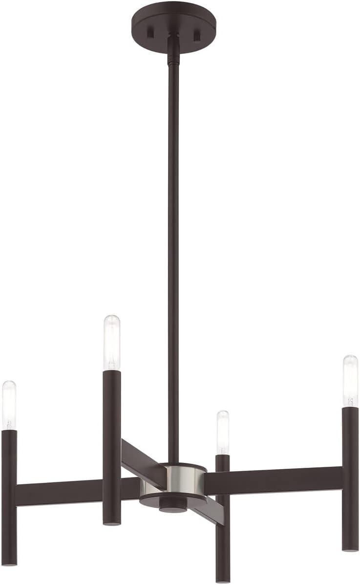Livex Lighting Copenhagen 4 - Light Chandelier in Bronze