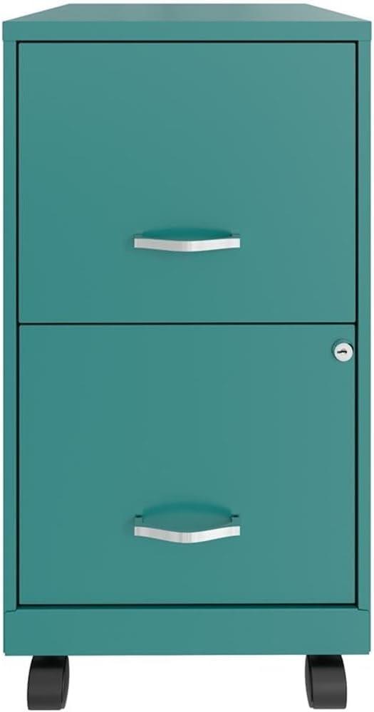 Space Solutions 18" Deep 2 Drawer Mobile Letter Width Vertical File Cabinet