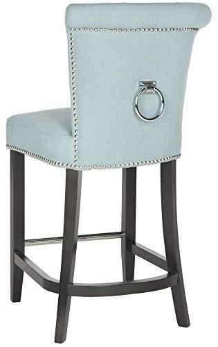 Addo Ring Counter Stool - HUD8241 - Sky Blue - Safavieh