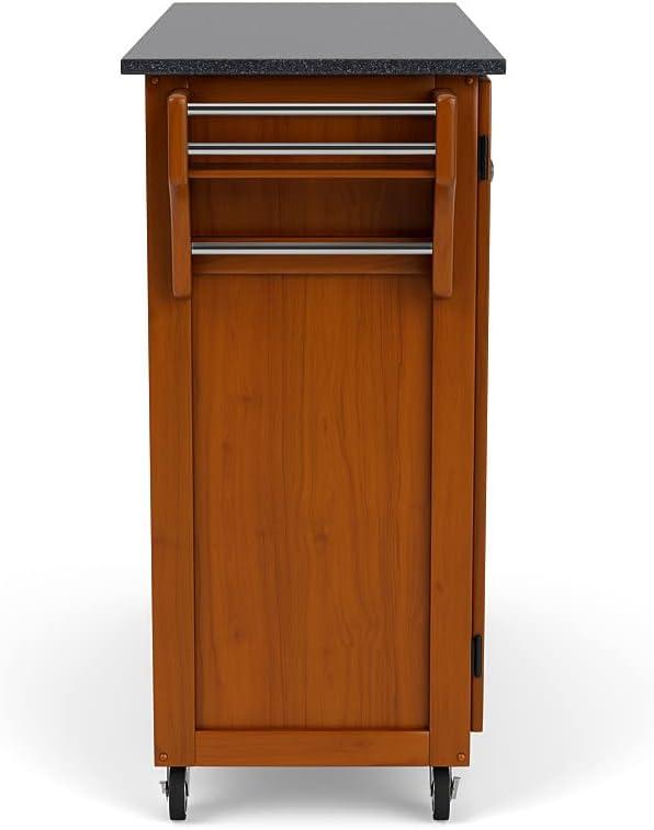 Homestyles Create-a-Cart Wood Rolling Kitchen Cart in Brown