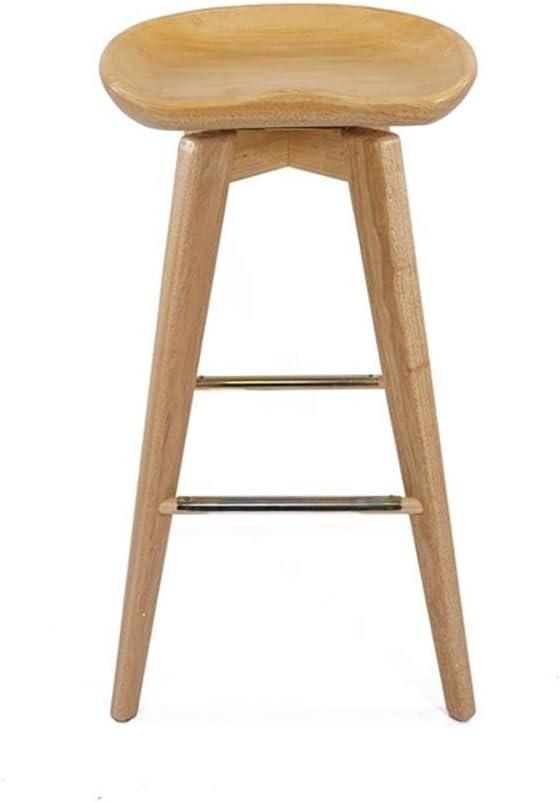 31" Bali Swivel Barstool Hardwood/Natural - Boraam: Contemporary, Backless, 300lb Capacity
