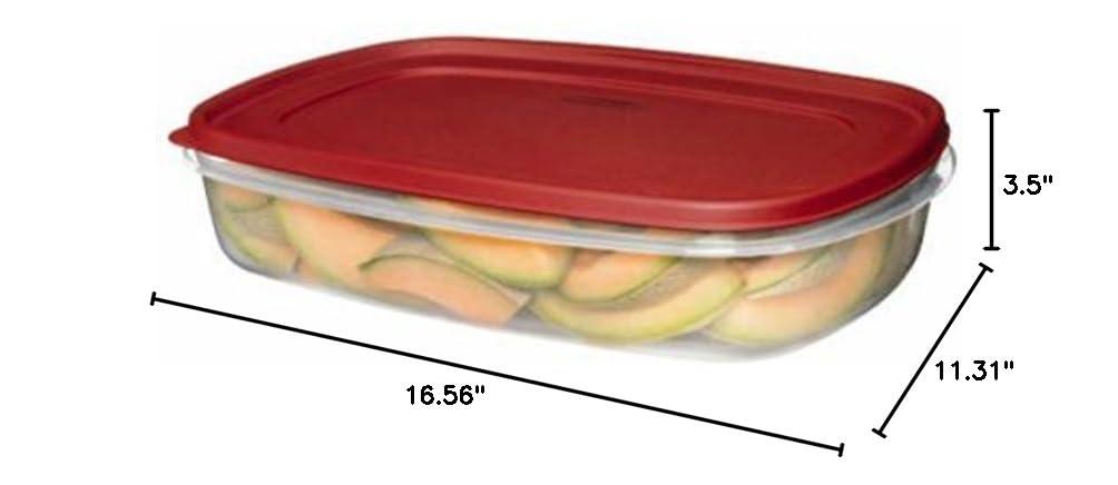 Rubbermaid 2184972 Food Storage Container with Easy-Find Lid, 1.5 Gallon