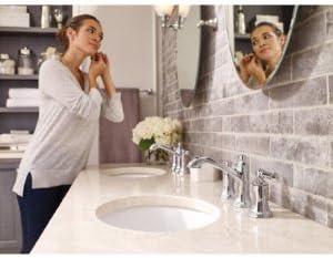 Moen Dartmoor Two-Handle Widespread Bathroom Faucet Trim Kit, Valve Required