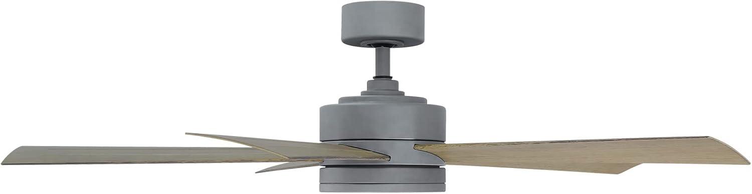 Wynd 5 - Blade Outdoor /Indoor Smart Ceiling Fan with Remote Control and LED Light Kit Included