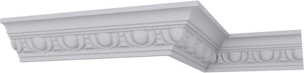 2 1/8"H x 2 1/8"P x 3"F x 94 1/2"L Egg & Dart Crown Moulding