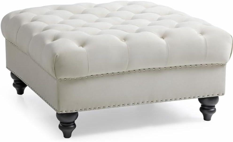 Nola Velvet Ottoman