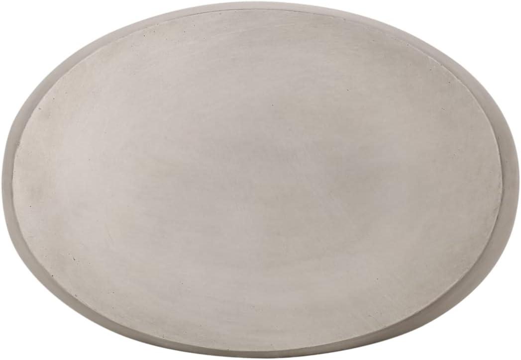 Christopher Knight Home Edmonton Patio Stone Side Table Light Gray