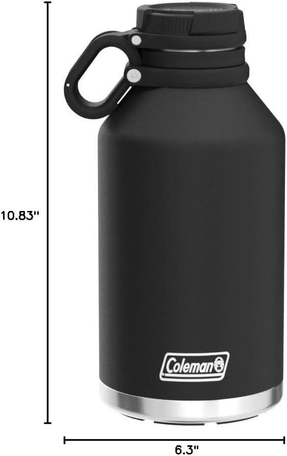 Coleman 64oz Black Stainless Steel Insulated Growler