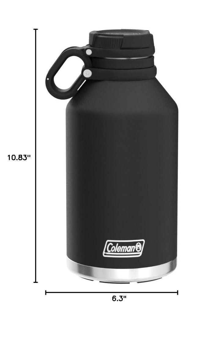 Coleman 64oz Black Stainless Steel Insulated Growler