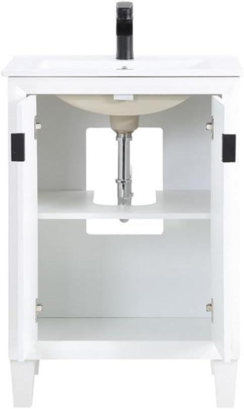 Manhattan Comfort Hyde Vanity Sink, 24 in, 24 INCH