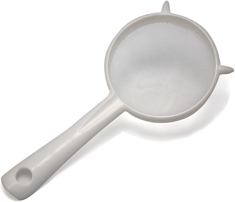 White Nylon Mesh Kitchen Strainer Set with Handles