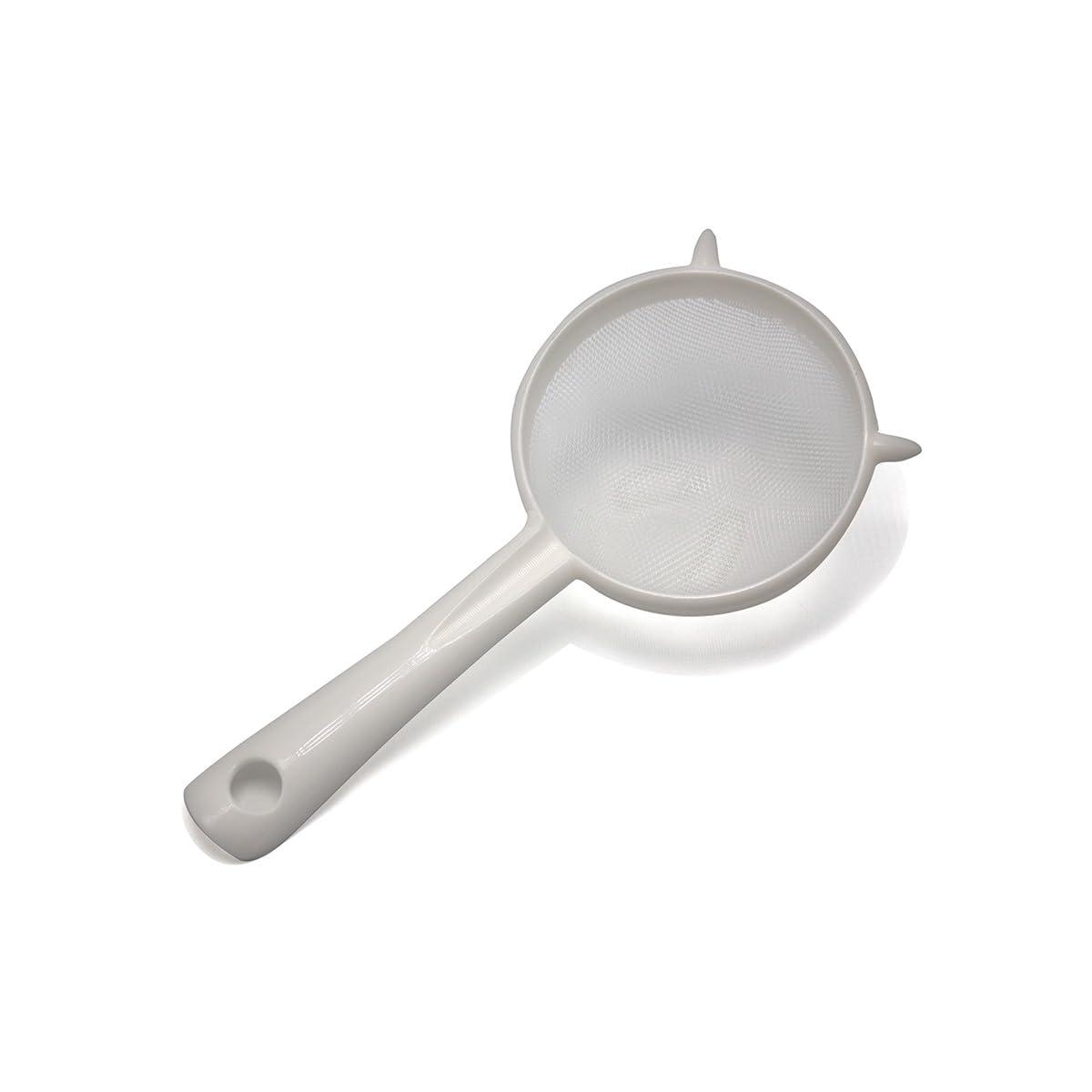 White Nylon Mesh Kitchen Strainer Set with Handles