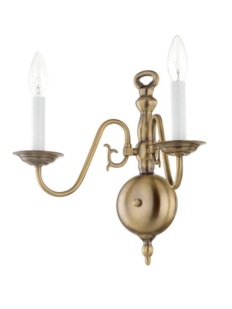 Livex Lighting Williamsburgh 2 - Light Wall Light in  Polished Brass