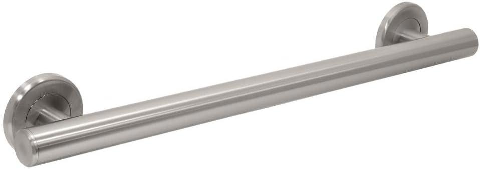 Latitude II Stainless Steel Wall Mount Grab Bar | ADA Compliant Safety Bar For Bathroom