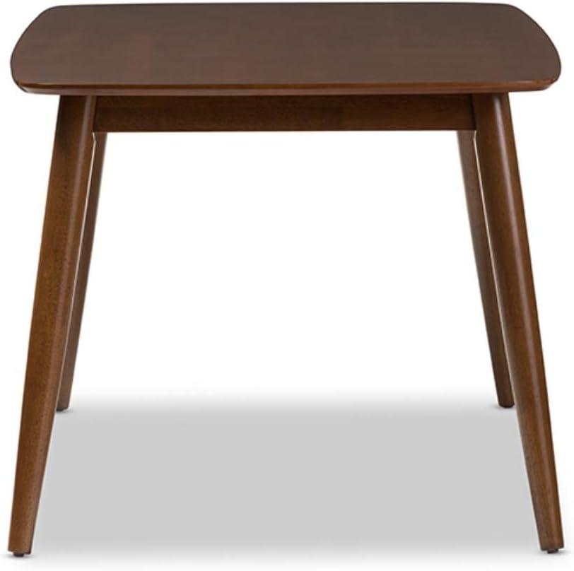 Baxton Studio Flora Mid-Century Modern "Oak" Medium Brown Finishing Wood Dining Table