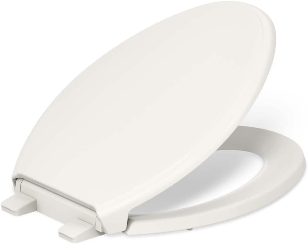 Kohler Brevia Quiet-Close Toilet Seat with Grip-Tight Bumpers and Quick-Attach Hardware
