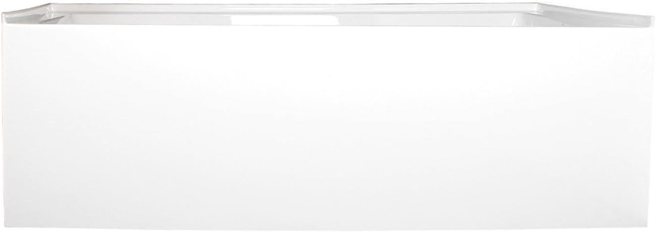 Kingston Brass Aqua Eden 66-Inch Acrylic Rectangular 3-Wall Alcove Tub