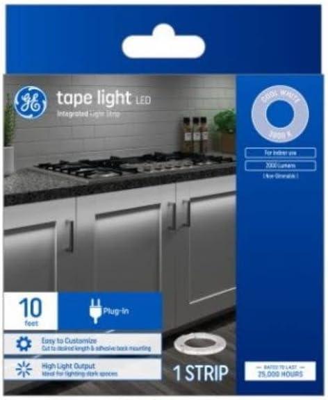 GE Household Lighting Cool White 10' Plug-In Tape Light