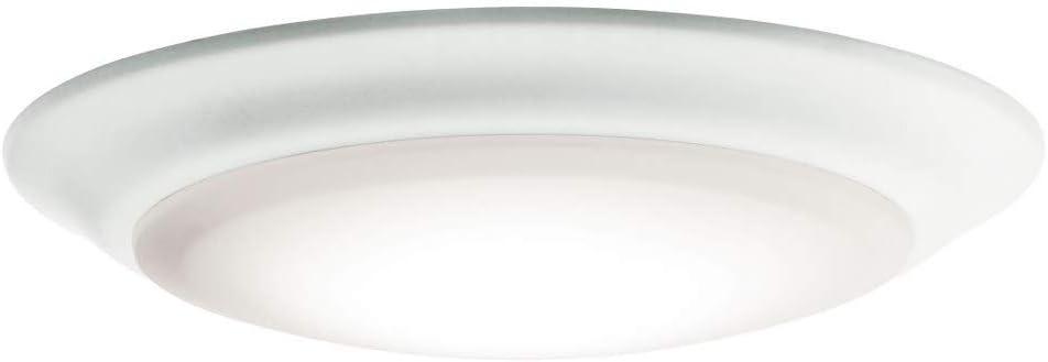 White LED Flush Mount Ceiling Light with Polycarbonate Diffuser