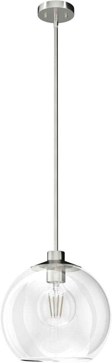 Hunter Xidane Brushed Nickel 14" Globe Pendant Light