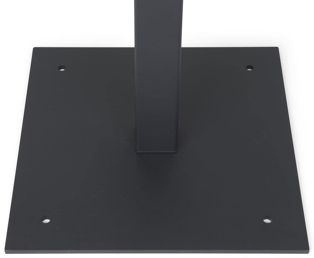 Displays2go 16 w x 52 h Outdoor Pedestal Drop Box w/ Permanent Mounting and Steel Build - Black (FDHDBBP1)