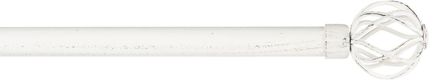 Red Barrel Studio® Exclusive Home Ogee 1" Curtain Rod and Coordinating Finial Set, Adjustable