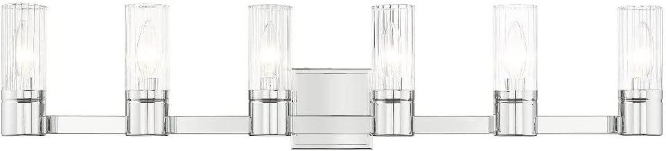 Livex Lighting Midtown 6 - Light Vanity in  Brushed Nickel