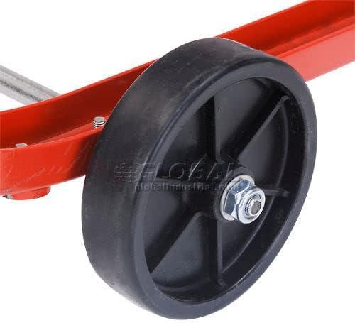 Easy Steer Drum Cradle with 5 in. & 3 in. dia. Polyolefin Wheels for 55 gal Steel Drums
