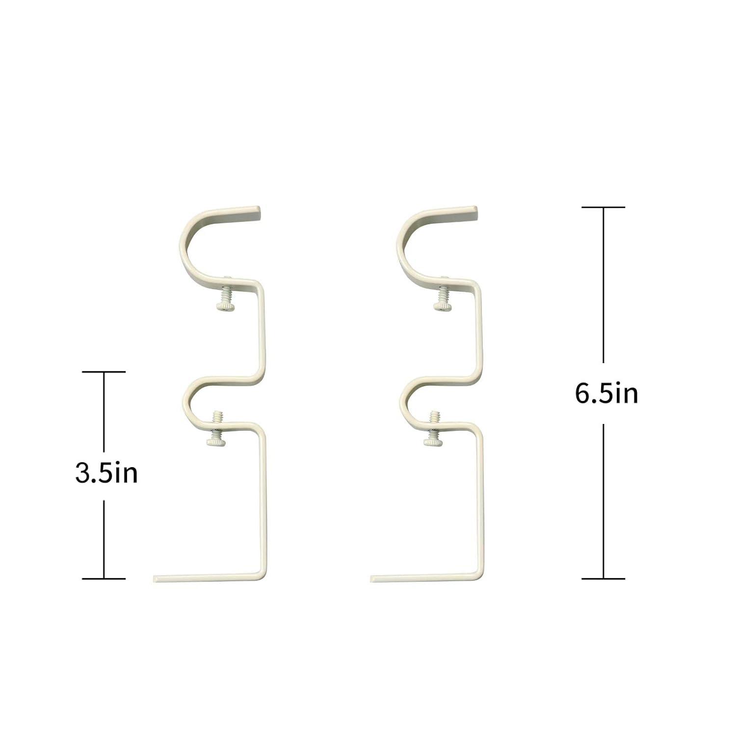 Meriville Adjustable Double Curtain Rod