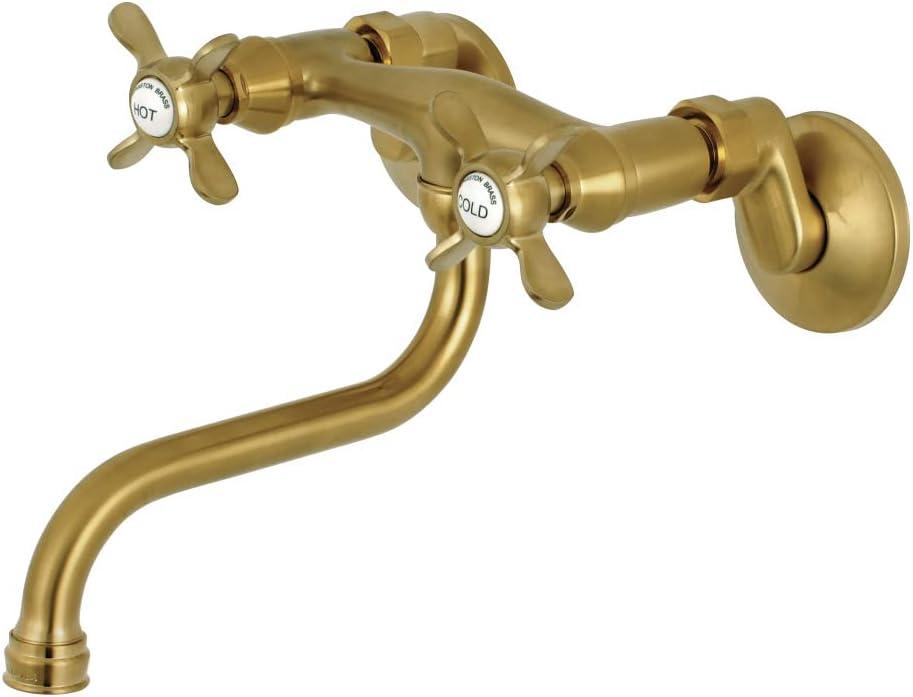 Kingston Brass Essex Two-Handle 2-Hole Wall Mount Bathroom Faucet