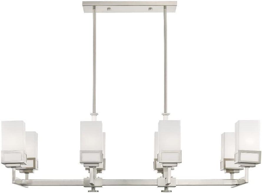 Livex Lighting - Harding - 8 Light Linear Chandelier in Modern Style - 17.75