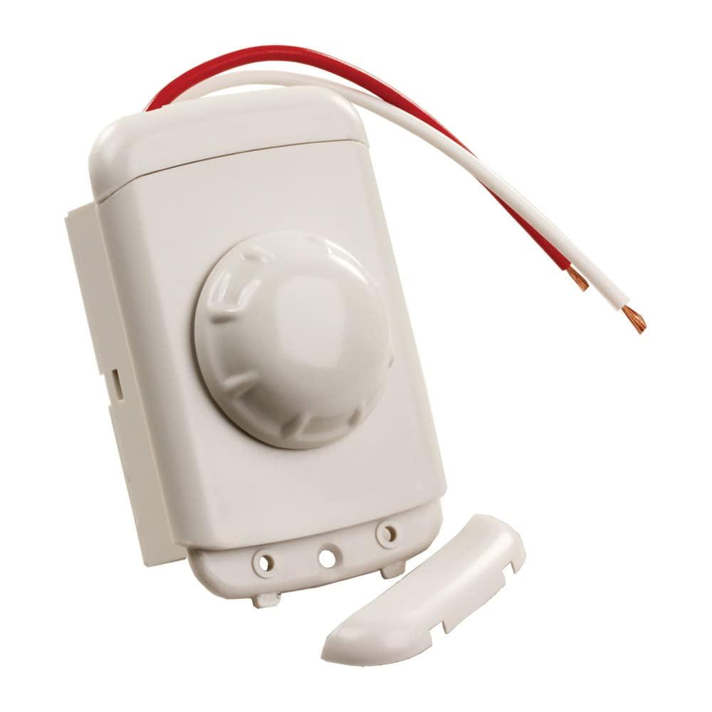 JR Products 15235 White Rotary Dimmer Switch