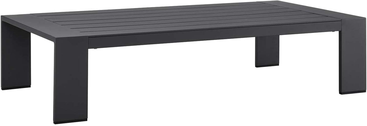 Tahoe Gray Powder-Coated Aluminum Outdoor Coffee Table