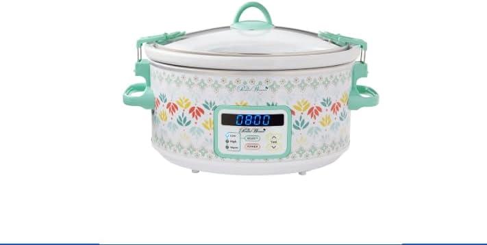 The Pioneer Woman Meandering Geo 6-Quart Digital Slow Cooker
