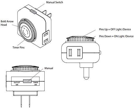 WAC Landscape Lighting 9000-MTI-WT Landscape Mechanical Power Supply Timer