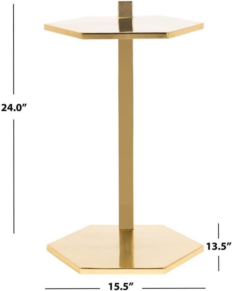 Aurea Gold Hexagonal Metal C-Table