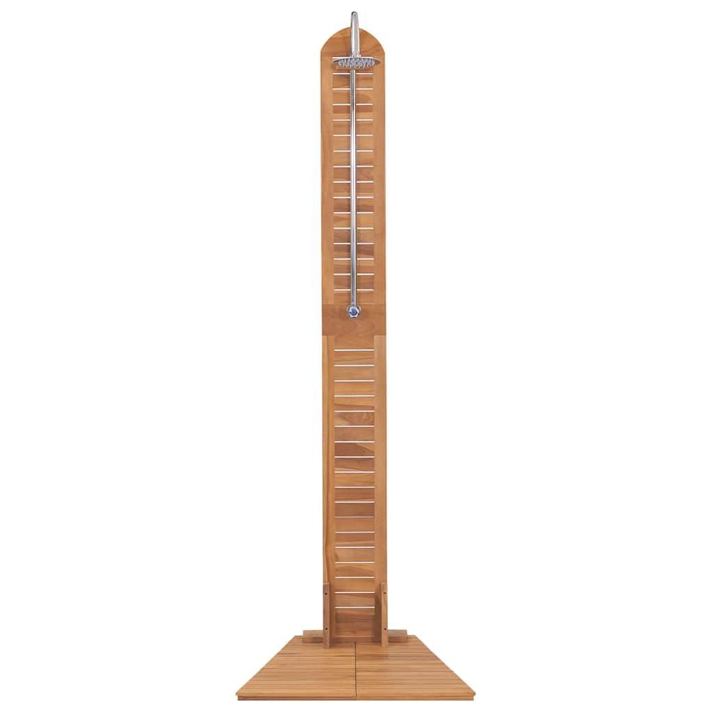 vidaXL Garden Shower Solid Teak 27.6"x29.5"x80.3", 44667