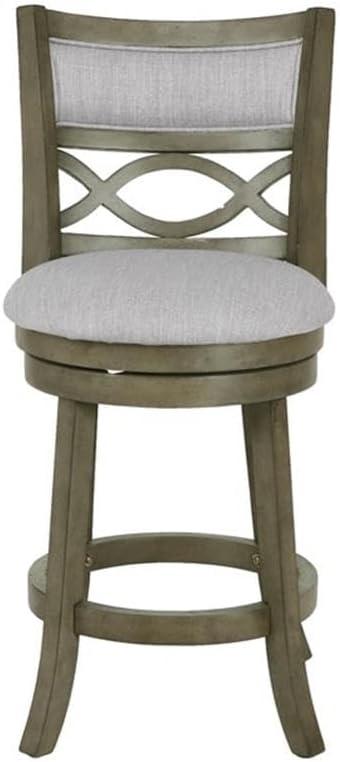 New Classic Furniture Manchester 24" Solid Wood Counter Stool in Olive Gray